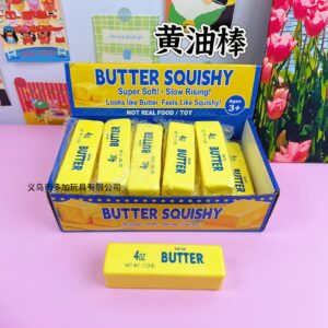 Squishy Forma de Barra de Mantequilla | Juguete Anti Estrés Slow Rising